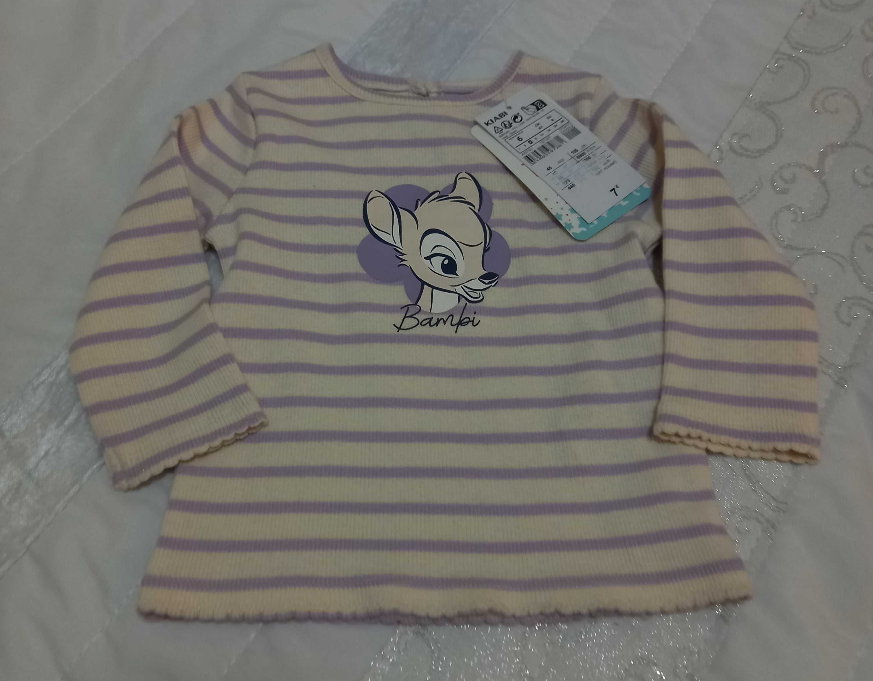 2/6m Disney. Vestido ganga e sweat em algodão!