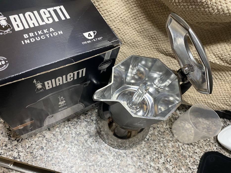 Кавоварка гейзерна Bialetti Brikka Induction на 4 чашки (170 мл.)