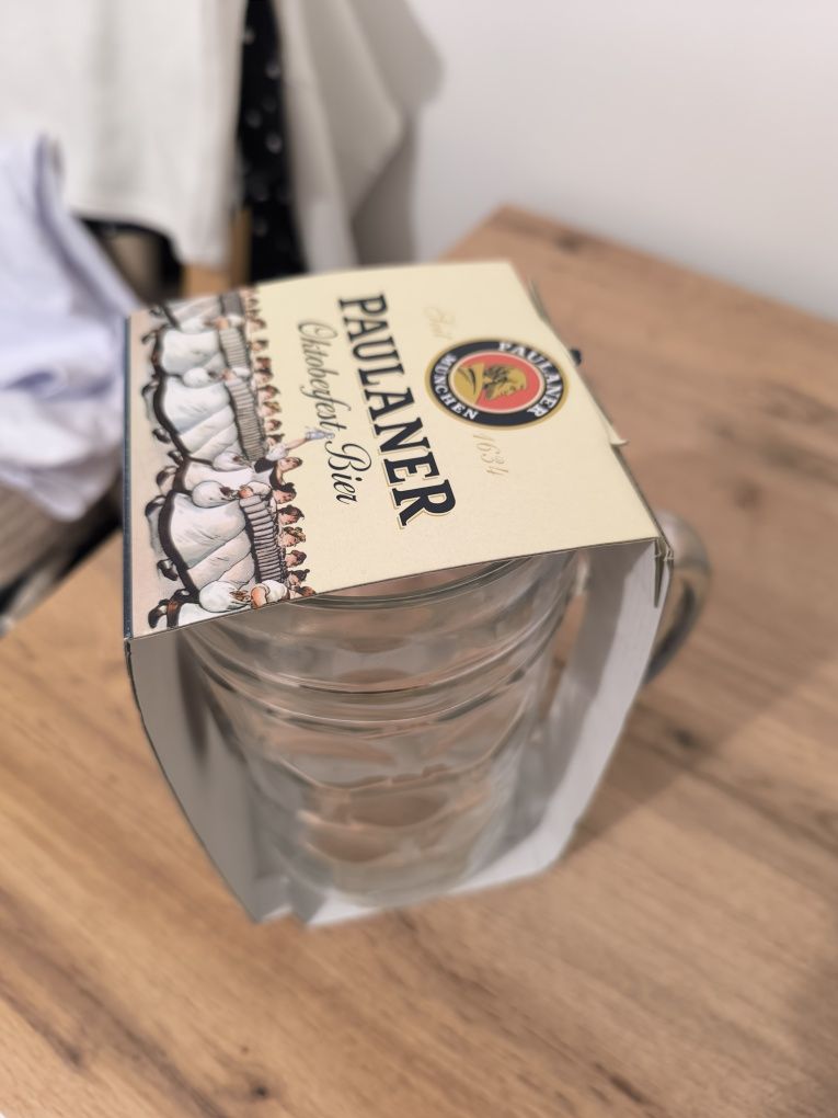 Kufel 1l Paulaner Oktoberfest oryginalne opakowanie