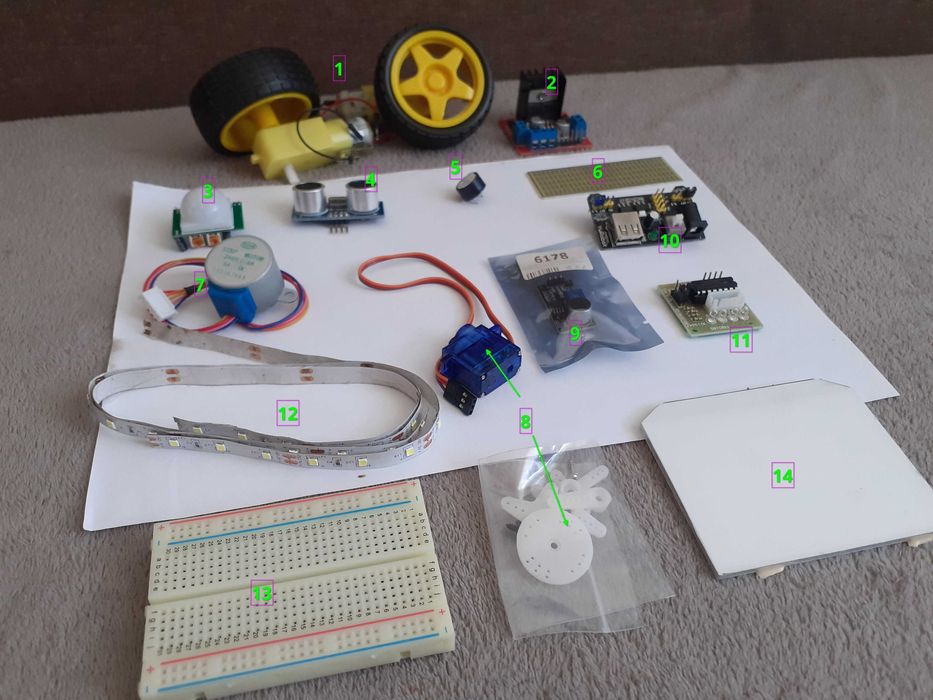 Moduły elektroniczne Arduino RPi DiY komplet