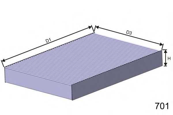 Фільтр салона HB109A (Misfat)