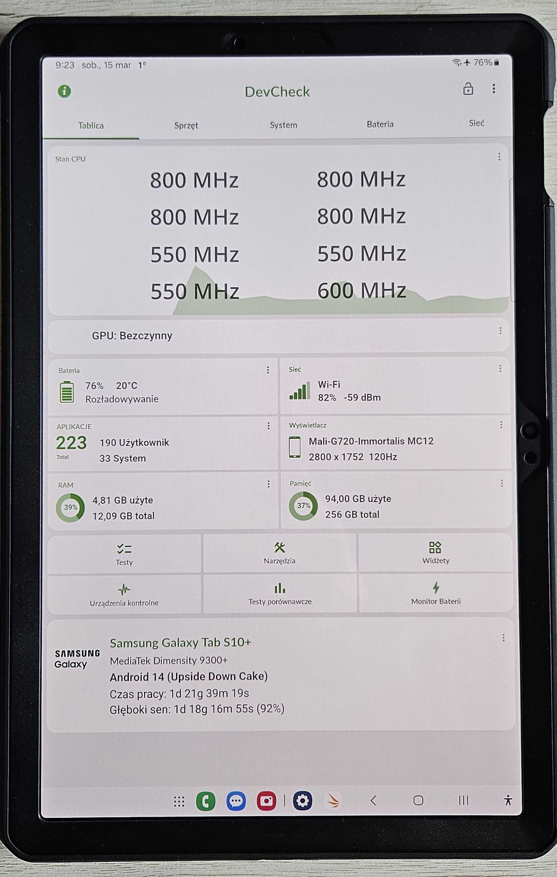 Samsung Galaxy Tab S10+ Plus 12/256 pancerne etui Unicorn Beetle 100%