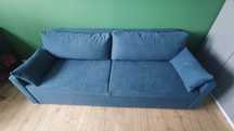 Sofa rozkladana  3 os. z funkcja spania, granatowa Neve