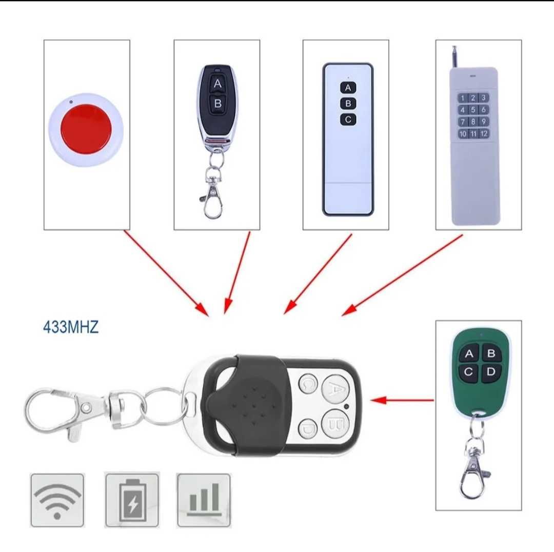 universal Controle Remoto Duplicador Porta de Garagem,carros 433MHz