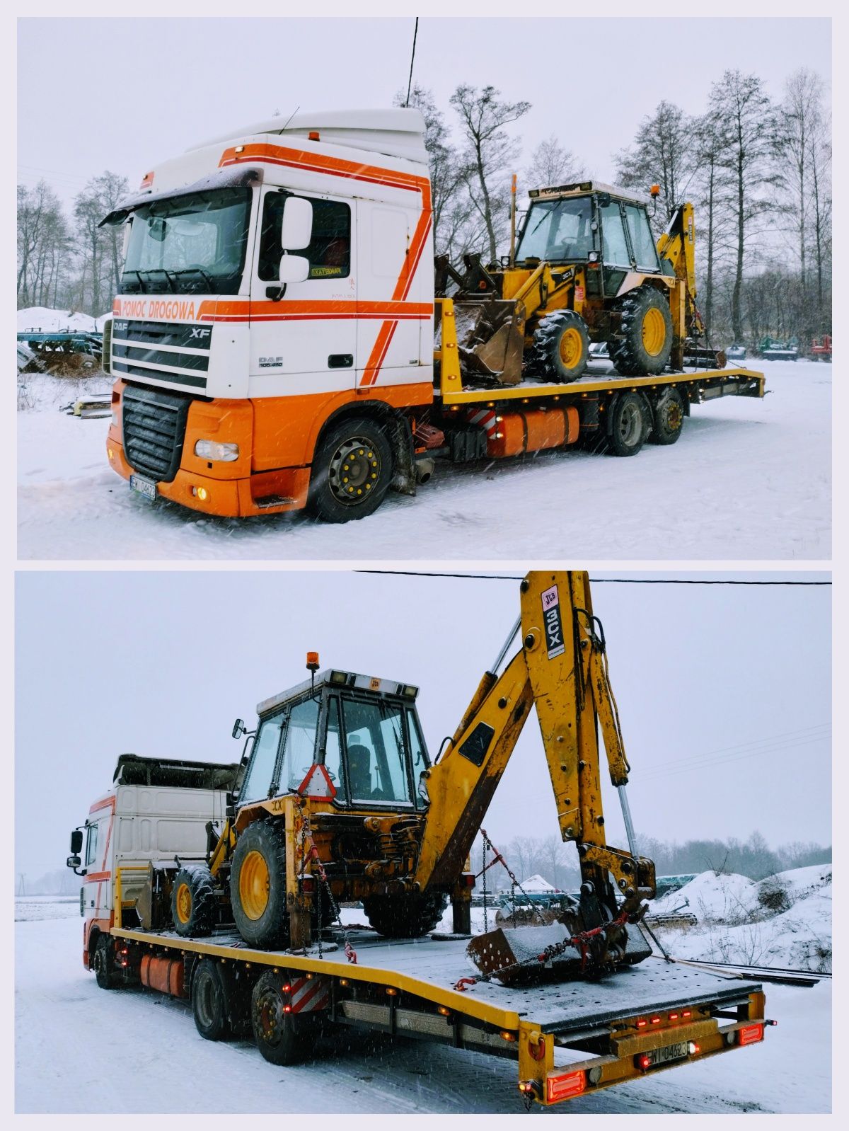 Transport Laweta do 13Ton Ciągniki Koparki Przyczepy Busy Wózki Maszyn