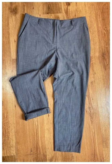 Hm h&m szare cygaretki chinosy modne basic 44 46 plus size +size