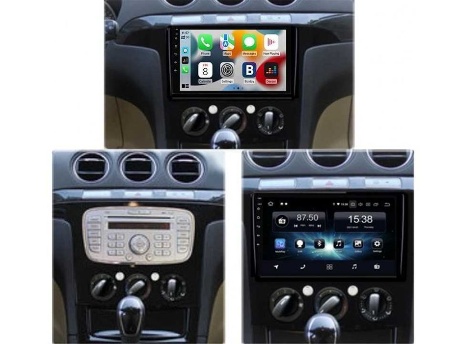 Radio samochodowe Android Ford S-MAX (9", Manual AC) 2007.-2008