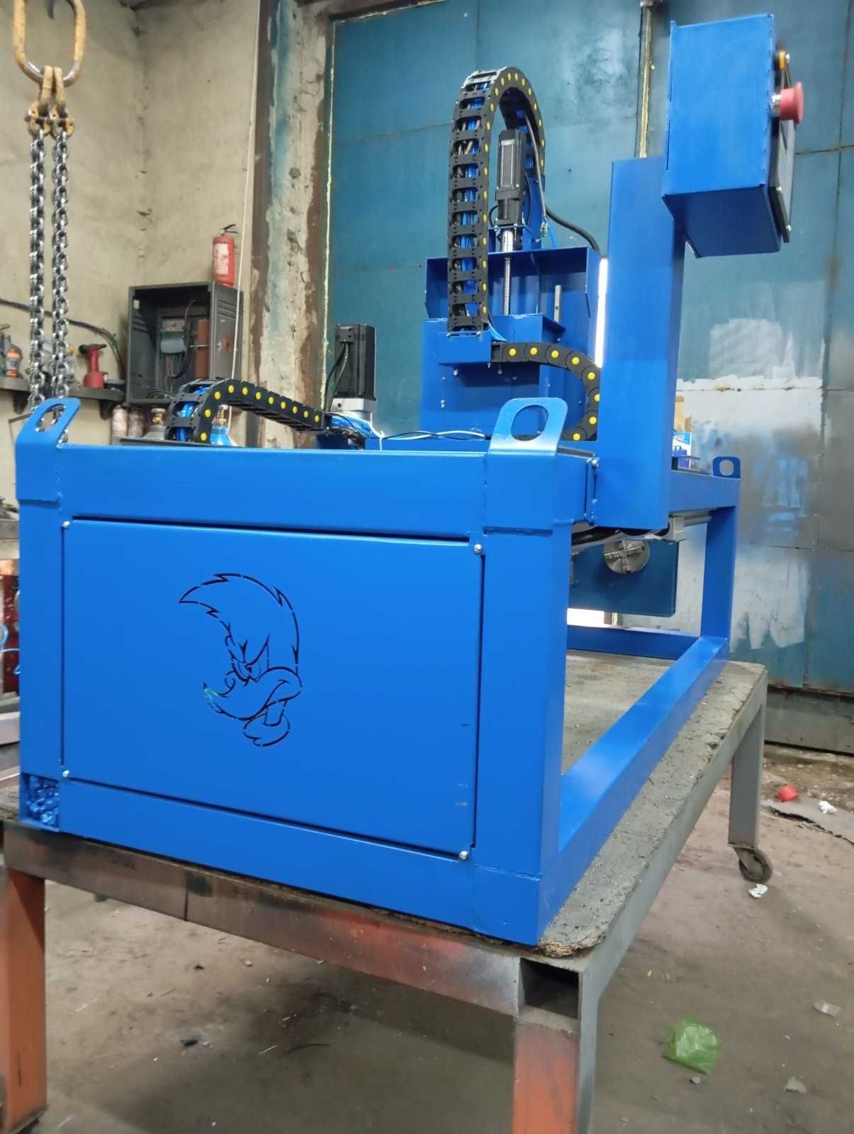 Токарно-фрезерный станок ЧПУ по дереву cnc lathe wood.  2 шпинделя.