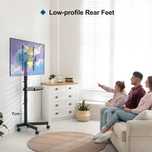 BONTEC Mobilny Stojak TV na Kółkach do Tv/LCD/LED 23-60 cal z półką