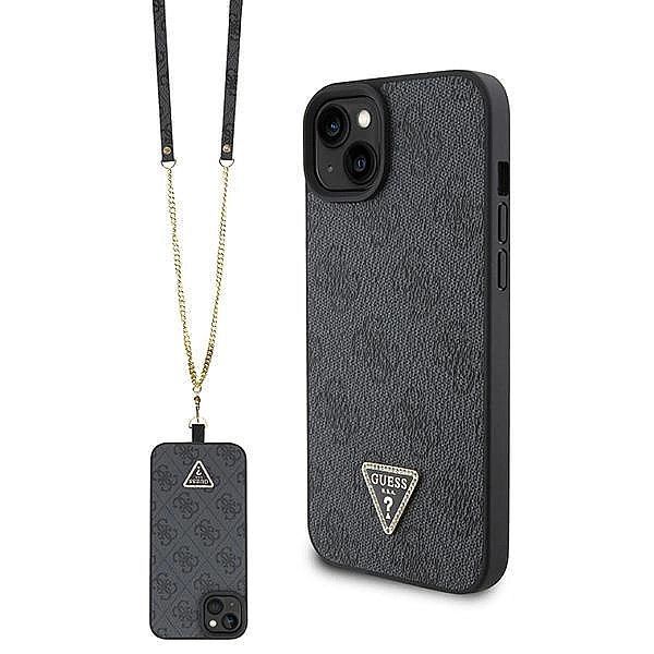 Etui Guess Crossbody 4g Metal Logo do iPhone 15 Plus - czarne