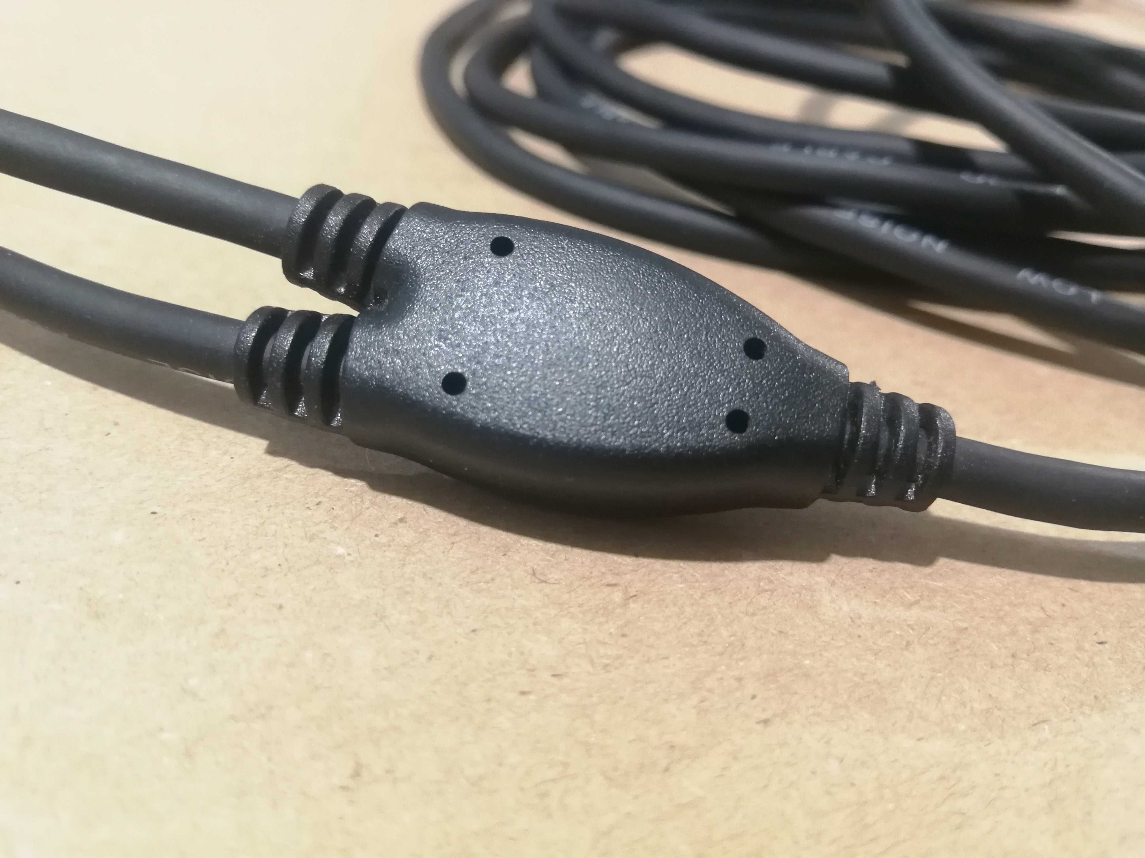 Kabel audio Y przewód JACK 3,5 > 2x JACK 6,3 3m do laptopa telefonu