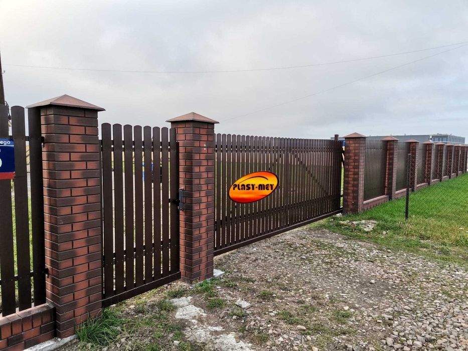 Sztachety metalowe gr.1.5mm STANDARD PLUS malowane obustronnie 9cm