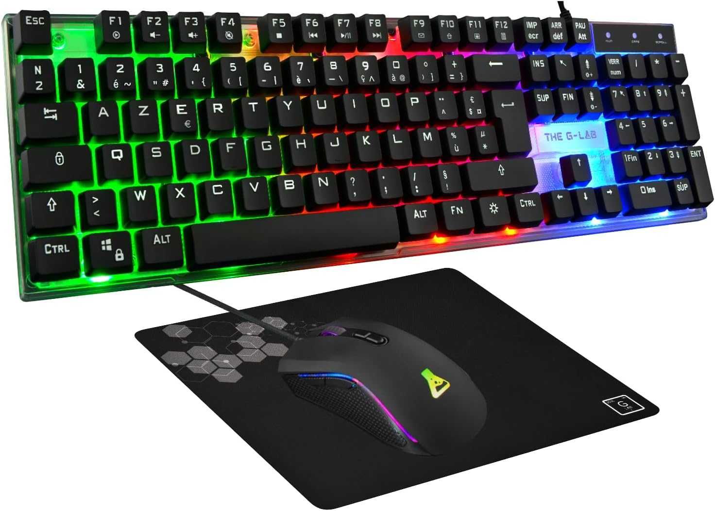 THE G-LAB - Yttrium Combo - Gaming klawiatura język francuski