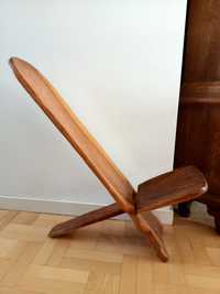 Krzesło lite drewno retro oryginalne loft