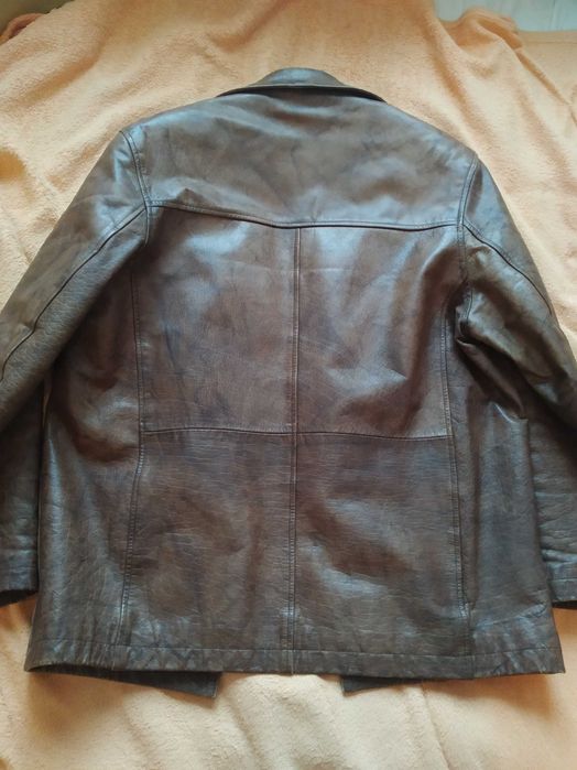 Кожаный пиджак мужской