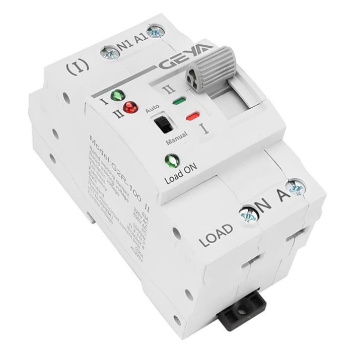 Автоматичний перемикач живлення GEYA G2R - 63А 2п (АВР) 1-фазний