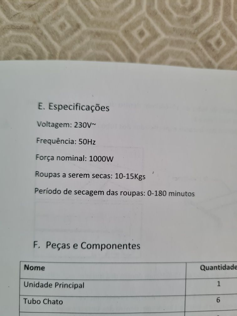 Secador de roupa