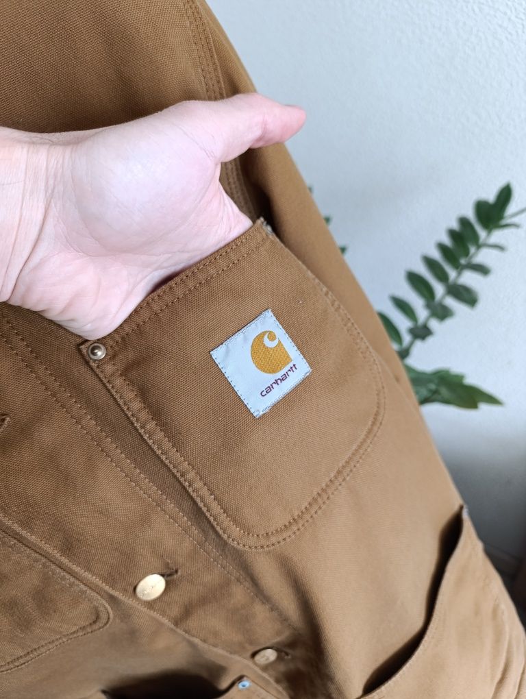 Мужская утепленная куртка carhartt wip phoenix coat brown