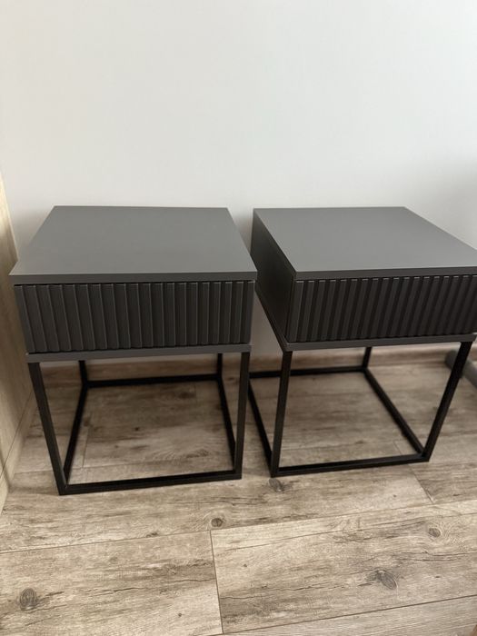Szafki nocne antracytowe