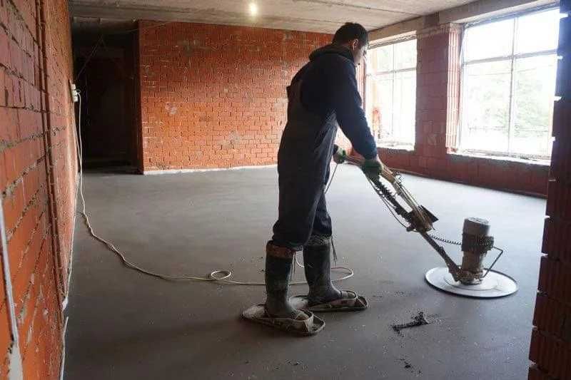 Стяжка пола, Полусухая стяжка, Стяжка підлоги, Напівсуха стяжка