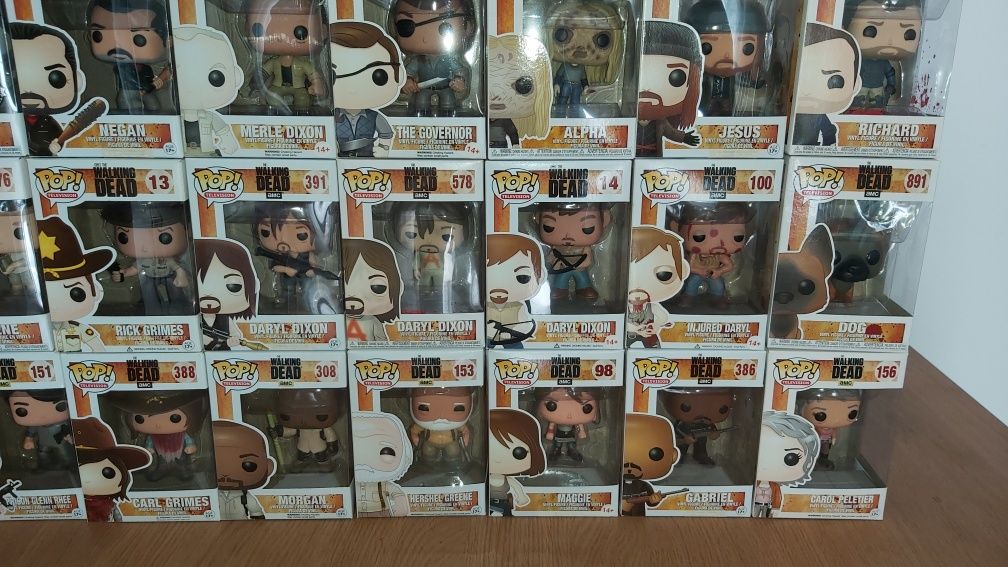 Coleção de pops Funko - The walking Dead