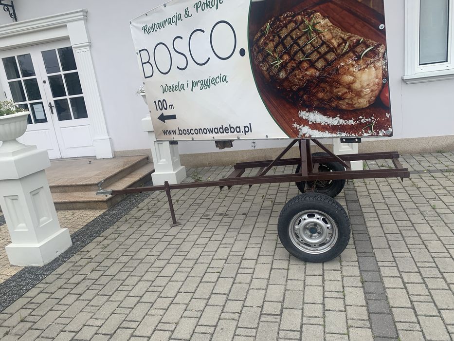 Reklama mobilna przyczepka banery bilbord