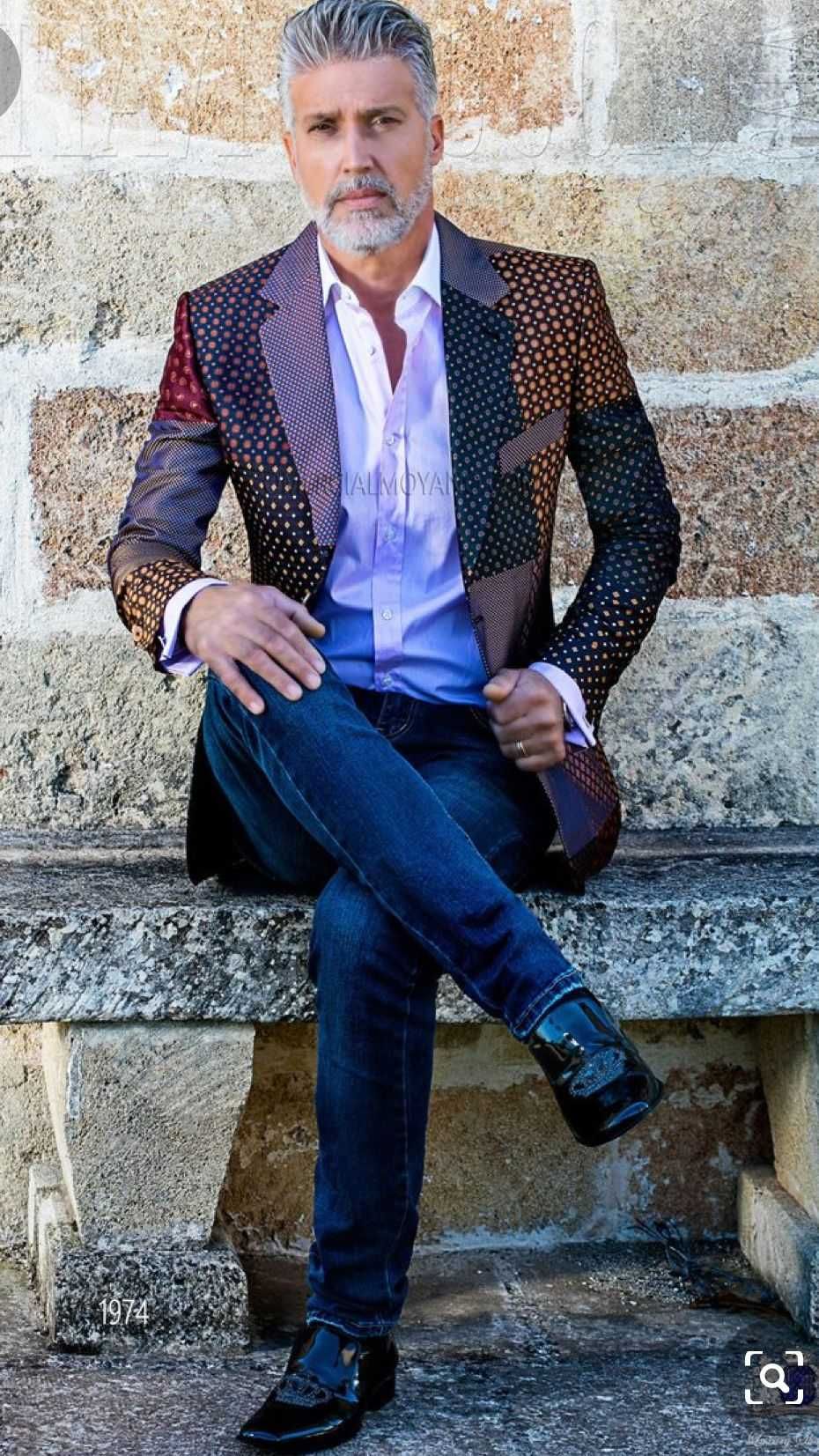 marynarka Ottavio Nuccio Gala 100% jedwab 56 Made in Italy unikat