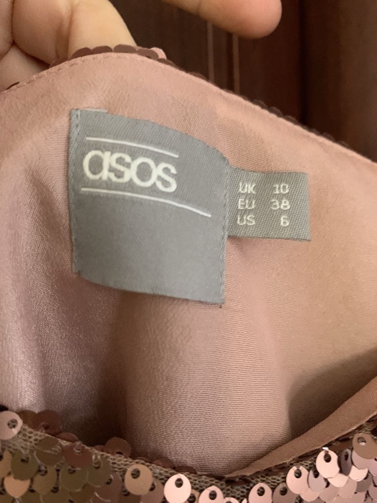 Топ кольчуга asos, размер м, сетка
