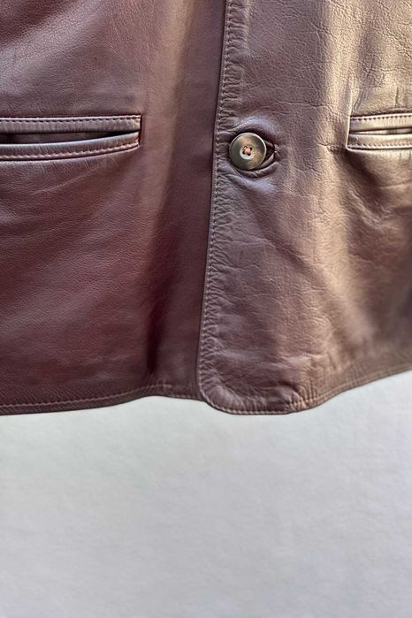 Casaco Couro Clássico (100% pele genuína) - Como Novo