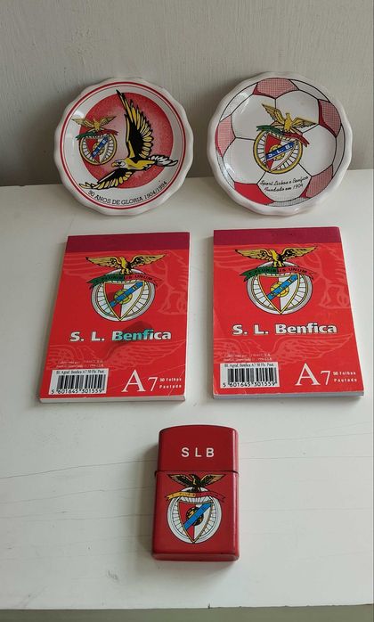 SLB Benfica lote artigos antigos