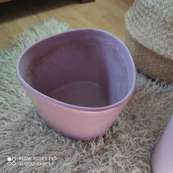 duża donica ozdobna ceramiczna fioletowa 2sz