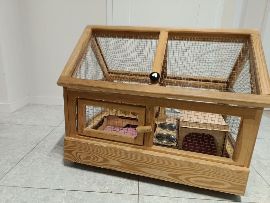 Klatka dla gryzonia królika kuwetopaśnik