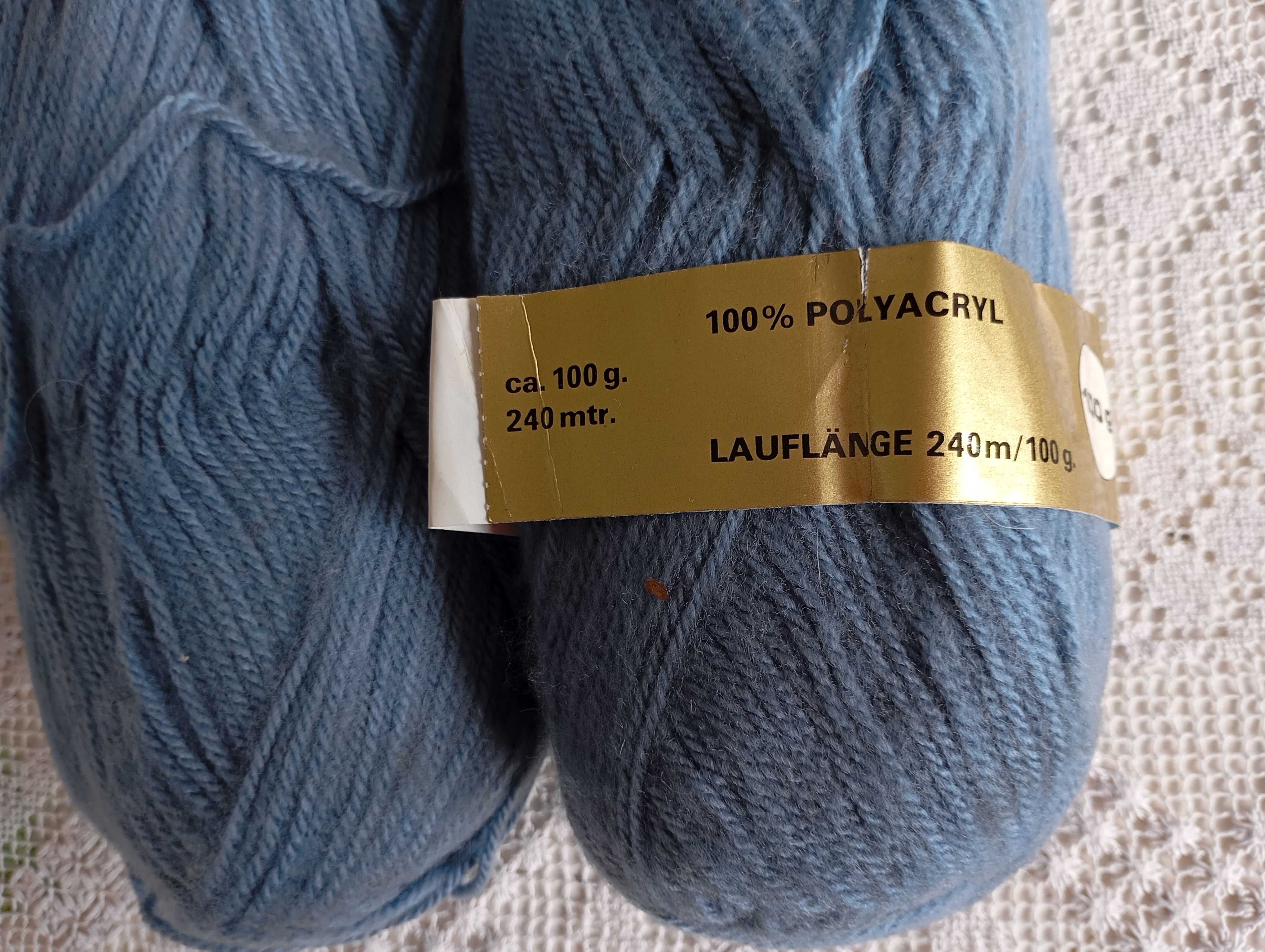 Wełna włóczka nowa 200 g, 2 motki po 100 g