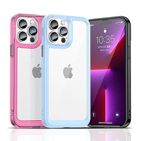 Etui Outer Braders sztywny pokrowiec z żelową ramką do iPhone 13 Pro M