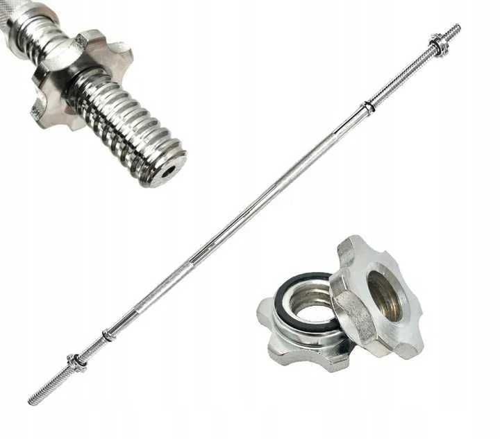 Gryf Prosty stalowy sztanga 120cm 25mm do ćwiczeń NOWY