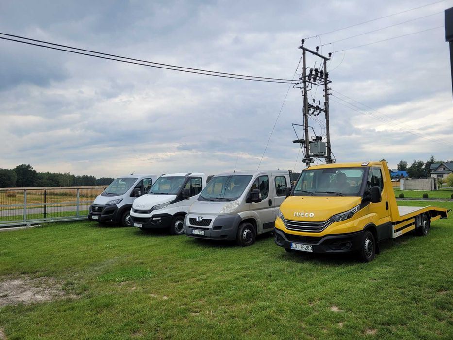 Wynajem Autolaweta Iveco Daily AC wypożyczalnia lawet Pomoc drogowa