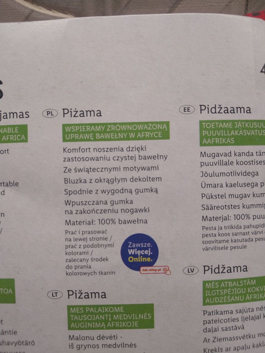 Piżama damska/nowa/100% bawełna przyjemna w dotyku roz M/38