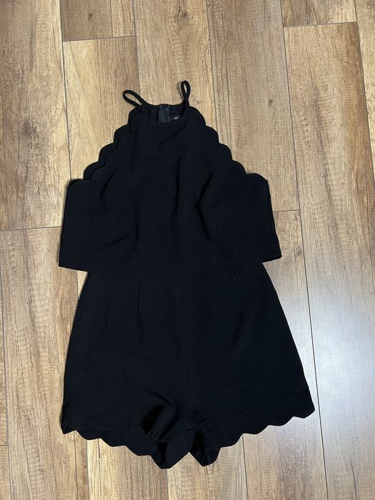 Комбінезон літній чорний з сіточкою на спині