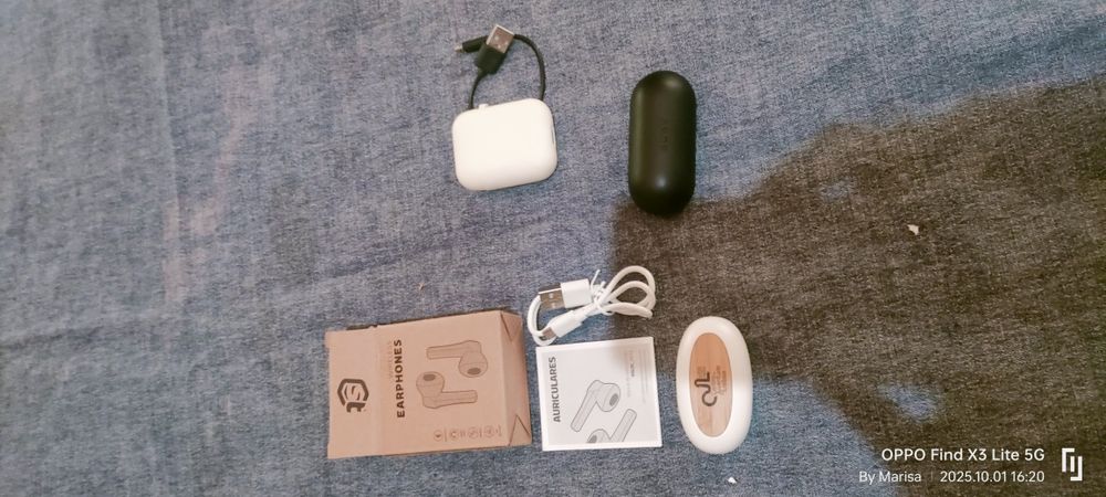 Fones sem fio A trabalhar