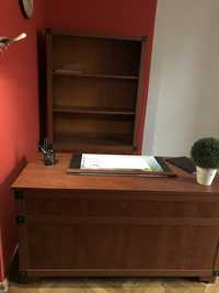 Komplet mebli biuro, kancelaria -stół i krzesła, biurko i szafki