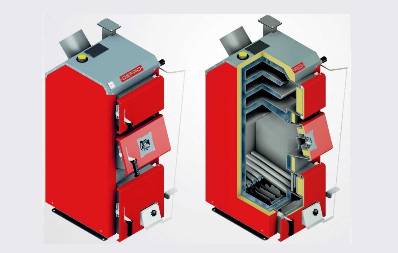 Польський твердопаливний котел DEFRO OPTIMA KOMFORT 20 кВт| 6 мм сталь