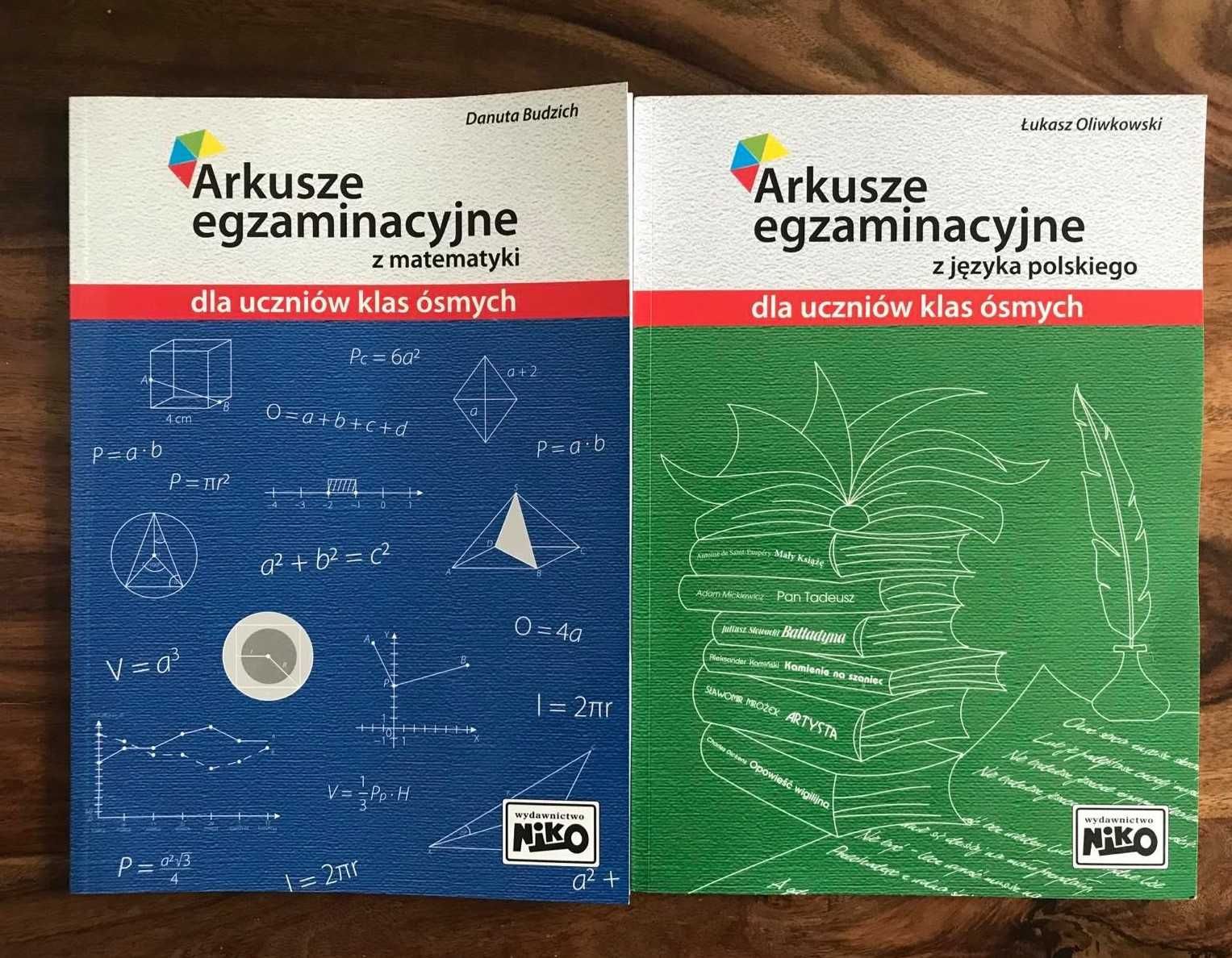 Arkusze egzaminacyjne klasa ósma  8 język polski+ matematyka