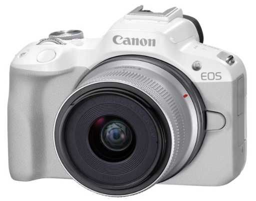фотоапарат Canon EOS R50 + RF-S 18-45mm F4.5-6.3 IS STM White • Новий