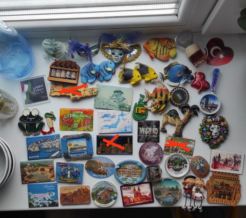 Магніти на холодильник колекція світу магнитики магниты