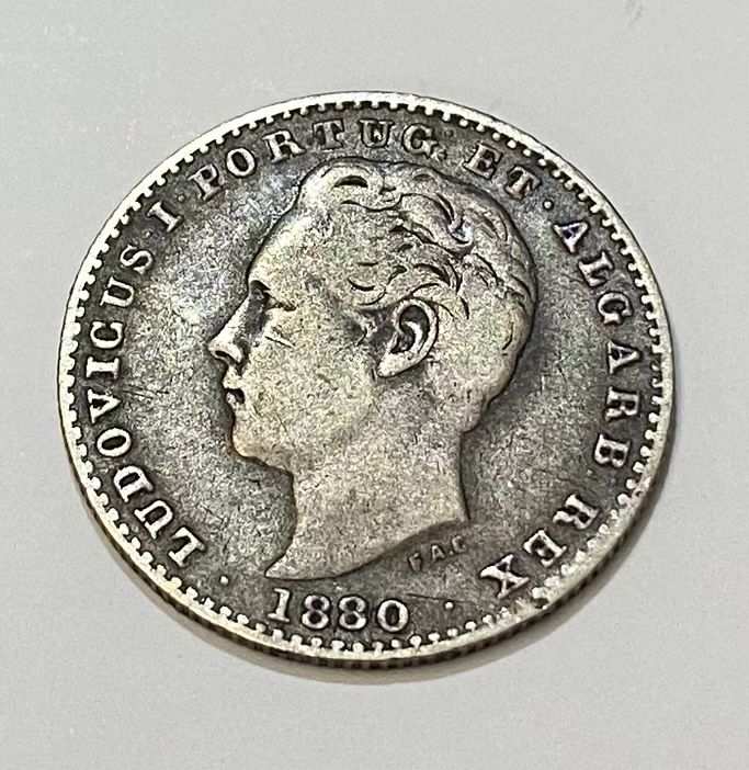 Moeda 100 Reis D LUIS I - 1880