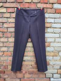 Eleganckie damskie spodnie materiałowe garniturowe na kant