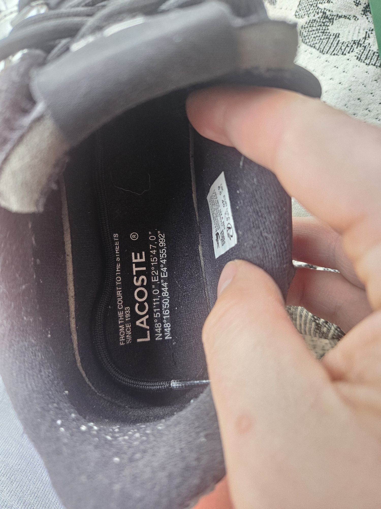Кросівки Lacoste Снікерcи 747SMA0105 Чорний ОРІГІНАЛ 
Снікерcи 747SMA0