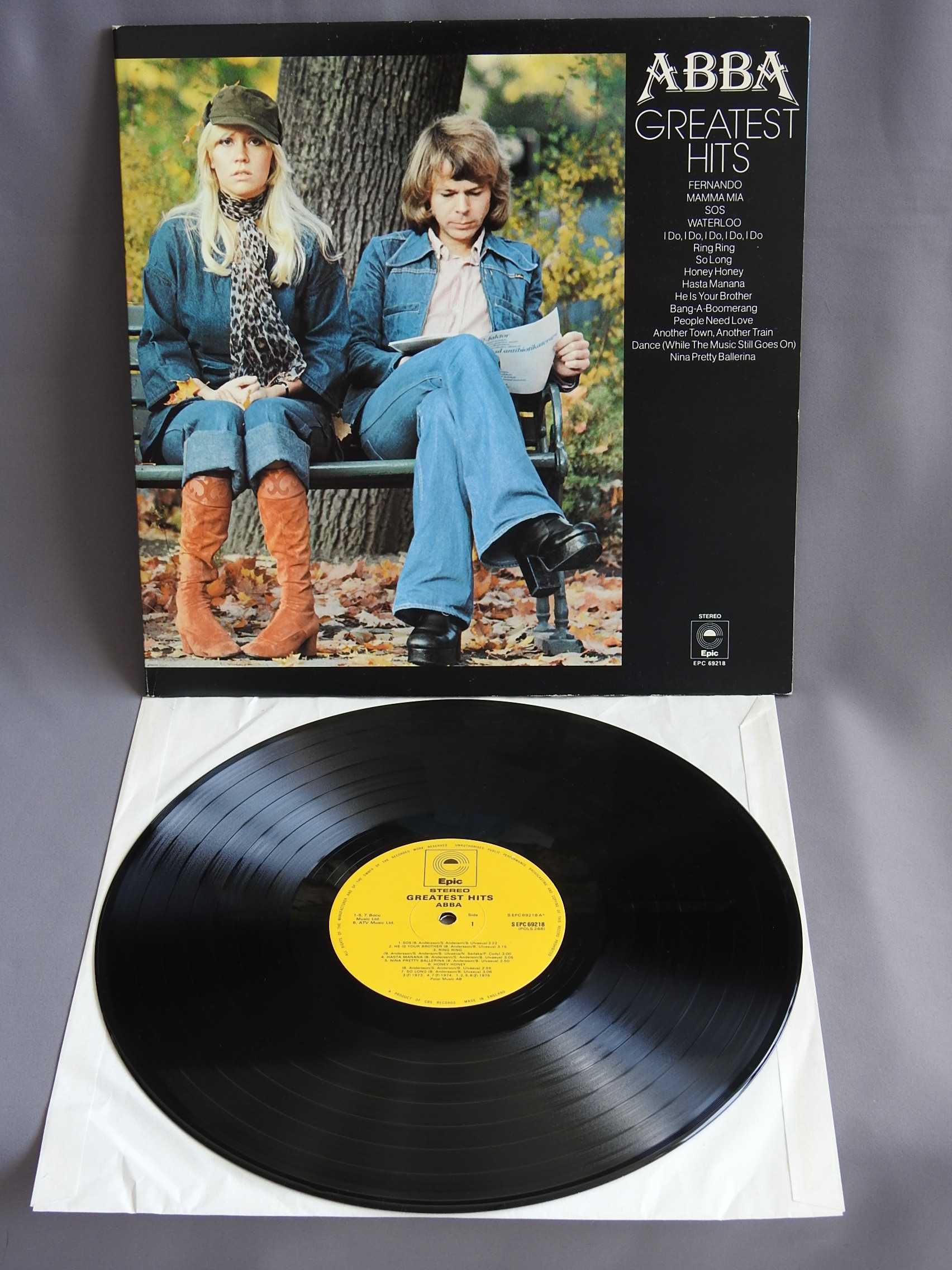 ABBA ‎Greatest Hits LP 1976 UK Epic пластинка Британия NM 1press ориги