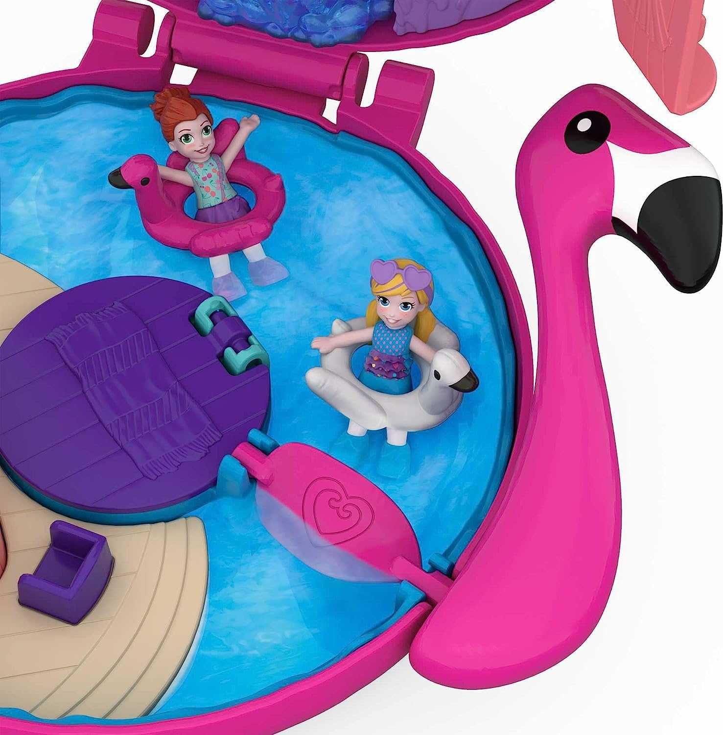 Ігровий набір Polly Pocket Flamingo Floatie, Плавучий Фламінго