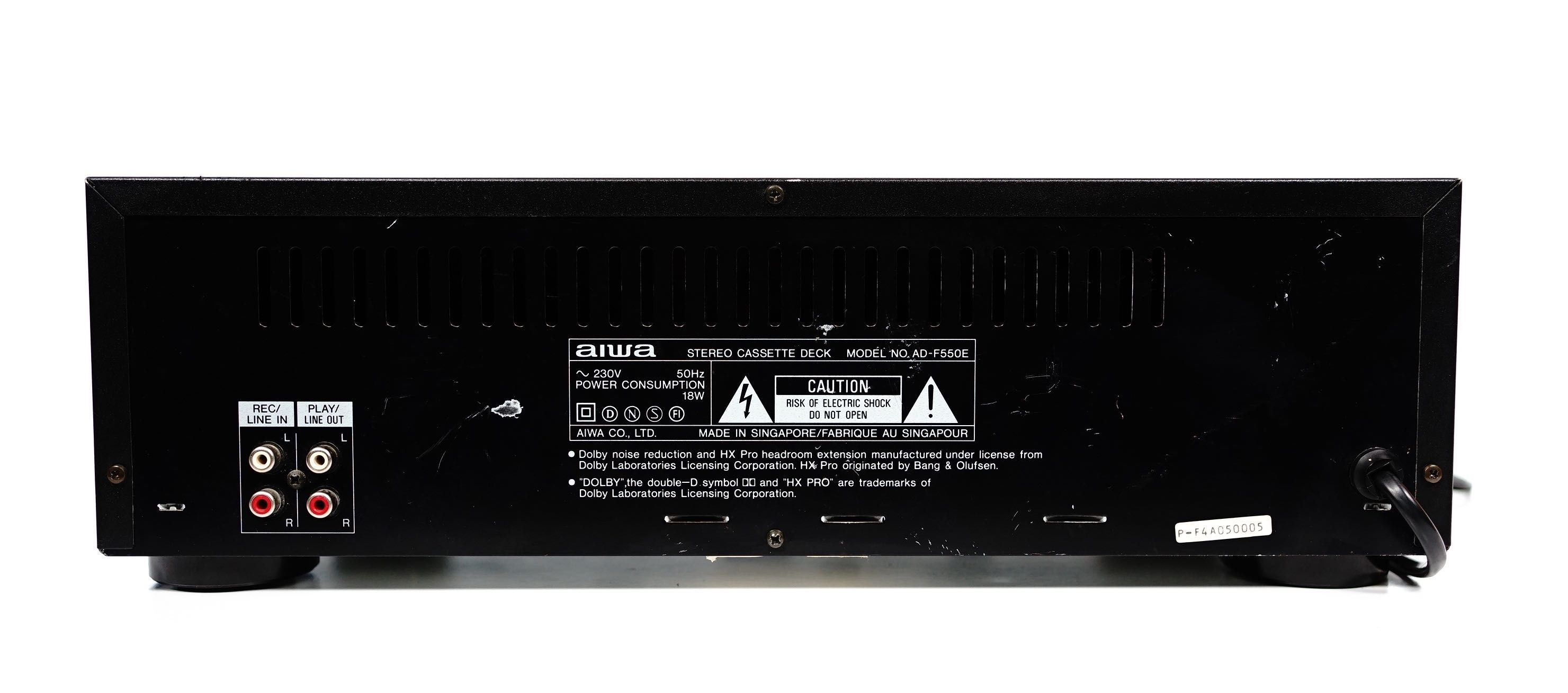 Magnetofon Deck AIWA AD-F550 HX PRO Dolby B-C AMTS ATS MPX Filter BIAS